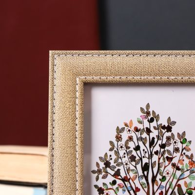 Фоторамка пластик 10х15 см "Джинса" песочная 19х14 см