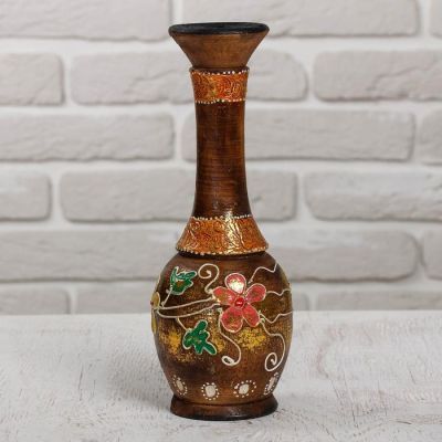 Сувенир дерево "Вазочка" 7,5х7,5х22 см