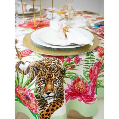 Скатерть "Экзотический сад" d=220+/-3см,100% хл, саржа 190 гр/м2