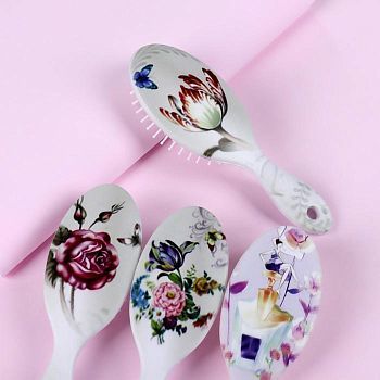 Расчёска массажная, 5,5 × 16 см, рисунок МИКС