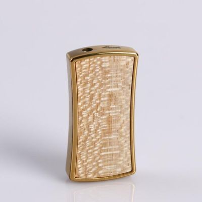 Зажигалка газовая, с вогнутыми боками, декоративная вставка, , 3х6.5 см