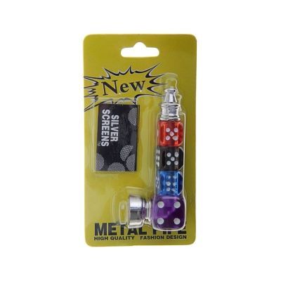 Трубка фигурная "Игральные кости", микс