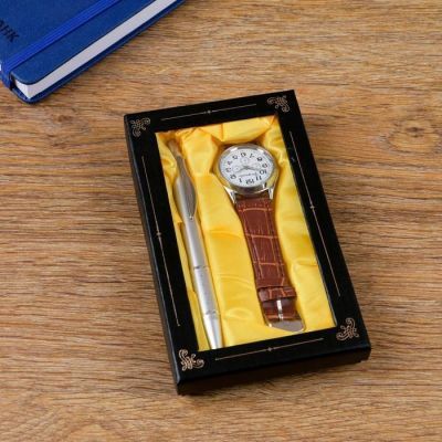 Набор подарочный 2в1 (ручка, часы)