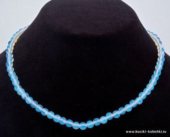 Бусы Лунный Камень "Классика №6" арт.НЛК-1(6)-44-1