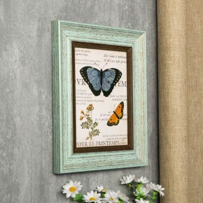 Фоторамка пластик 15х20 см "Марселье" светло-голубая 27х22х2 см