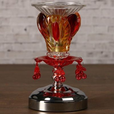 Аромасветильник стекло "Кофейные лепестки" с диммером 19х9,5х9,5 см