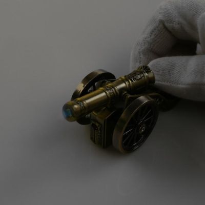 Зажигалка настольная "Пушка", пьезо, газ, 10х3.5 см,