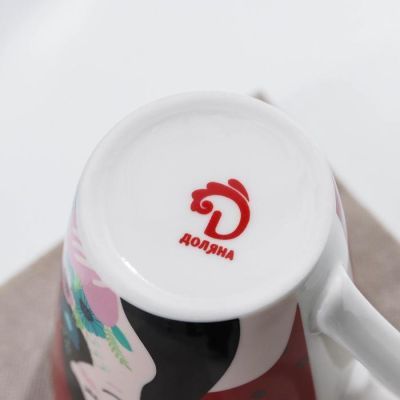 Кружка Доляна «8 Марта. Девушка», 320 мл