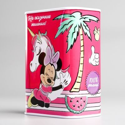 Копилка прямоугольная "Мечты сбываются", Минни Маус