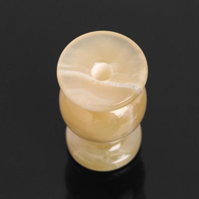 Подсвечник церковный , 4х6 см, жёлтый оникс