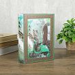 Шкатулка-книга дерево кожзам "Зелёный мопед" 23х17х6 см