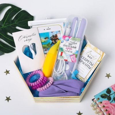 Набор щипцы-гофре Travel box, цвет МИКС, 25,5 х 22 см