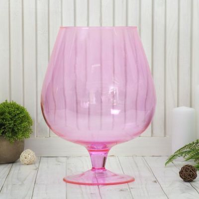 Ваза "Бренди" микс прозрачн. 5л,  d-14см; 19х28см