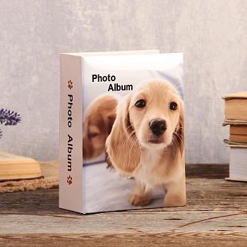 Фотоальбом на 96 фото 10х15 см "Щенята" 18,5х12,5х5,5 см