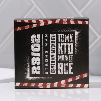 Набор "Тому, кто может все" гель для душа фляга 250 мл мята и цитрус, мыло-пистолет 50 г