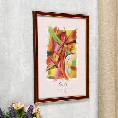 Фоторамка из пластика Яшма 383 21х30 14мм/ фигурный(24)