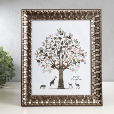 Фоторамка пластик 20х25 см "Золотая кладка" 30х25х2,3 см