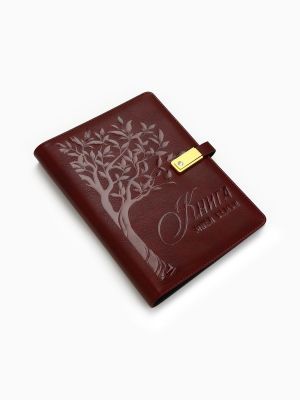 Родословная книга со встроенной флешкой на 16 Gb «Книга всей семьи», (18 х 23 см) + красный мешочек