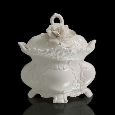 Шкатулка White Rose, белая, 16 × 16 × 10 см