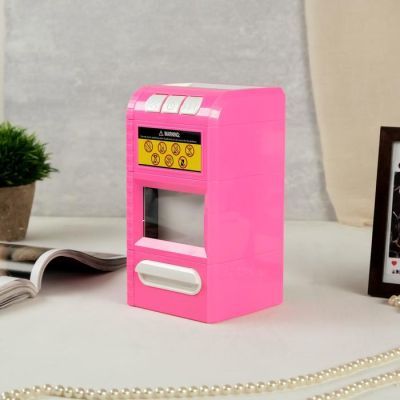 Копилка пластик "Сейф, разрезающий банкноты" от 2АА звук 21х11х11,5 см МИКС