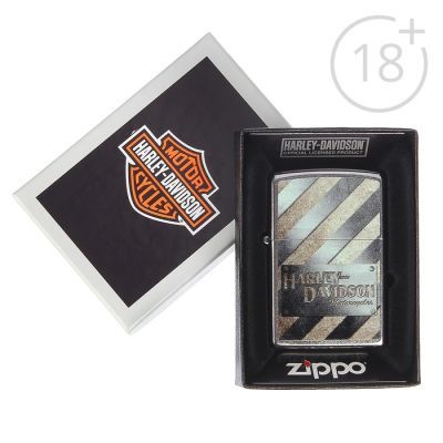 Зажигалка ZIPPO 207HD METALL STRIPED с покрытием Satin Chrome