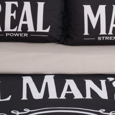 Постельное бельё "Этель" евро Real Man 200х217 см, 240*220 см, 50х70+3 см - 2 шт
