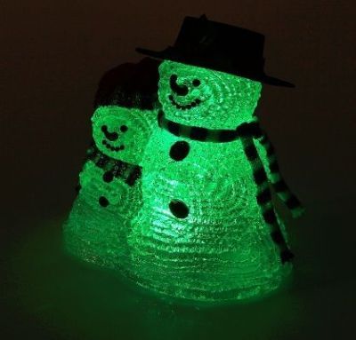 Фигура акрил. "Семья снеговиков" (18х10х18 см.)