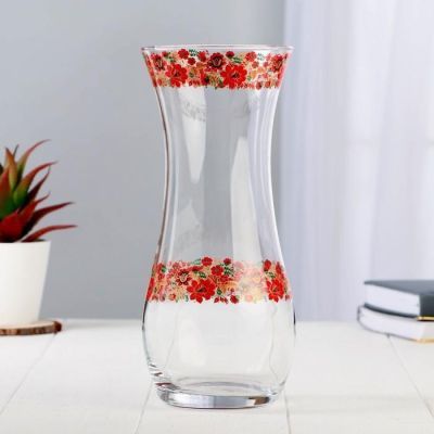 Ваза 'Хохломские мотивы' 2 полосы 10,5х25,5 см