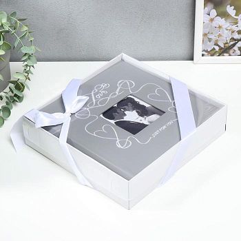 Фотоальбом "С сердечками" на 200 фото 10х15 см. 23х6х24см.