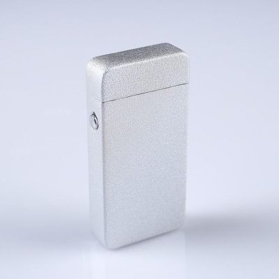 Зажигалка электронная в подарочной коробке, USB, дуговая, серебристый металлик, 3.5х7 см