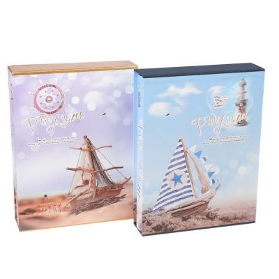 Фотоальбом на 100 фото 10х15 см "Парусник" в коробке МИКС 29,7х22,5х6 см