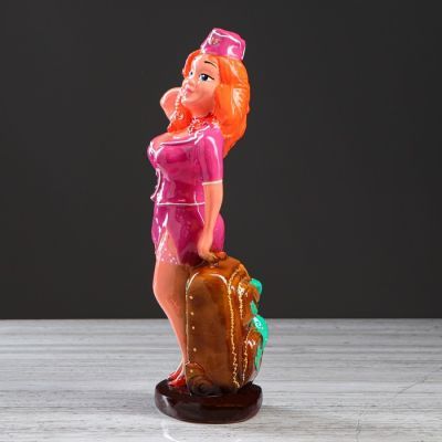 Копилка "Стюардесса" 32 см, микс