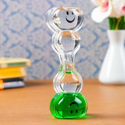 Гелевые песочные часы "Смайлик", 14.5х5 см, микс