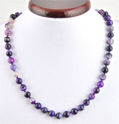 Бусы Агат "Классика № 10" арт. НАГ-1(10)-48-11