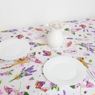 Набор кухонный Букет из лаванды, скатерть 140х180 см, салфетки 35х35 см-6 шт, 200 г/м2
