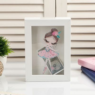 Копилка интерьерная пластик "Малышка-балерина" 17х12х3,8 см