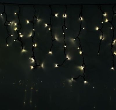 Гирлянда уличная "Бахрома" (Ш:4 м,В:0,6 м., тёплый белый)