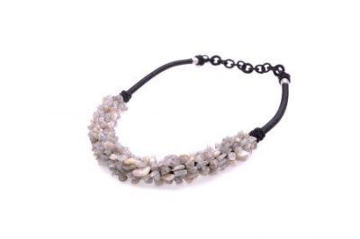 Колье Лабрадор "Аквилегия" арт.П3116