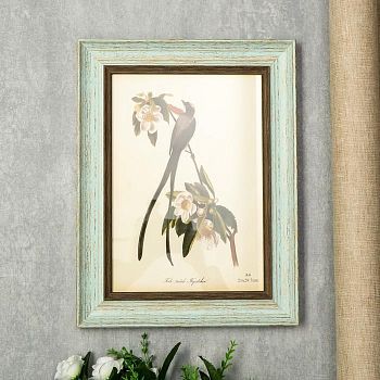 Фоторамка пластик формат А4 "Марселье" светло-голубая 36,7х28х2 см