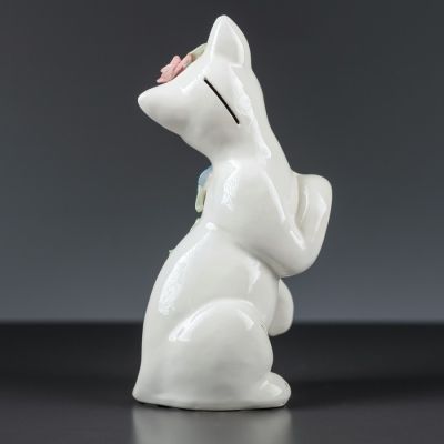 Копилка "Лапушка", покрытие глазурь, белая, 27 см, микс