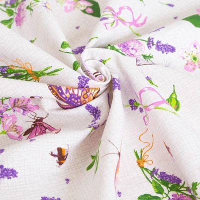 Набор кухонный Букет из лаванды, скатерть 140х180 см, салфетки 35х35 см-6 шт, 200 г/м2