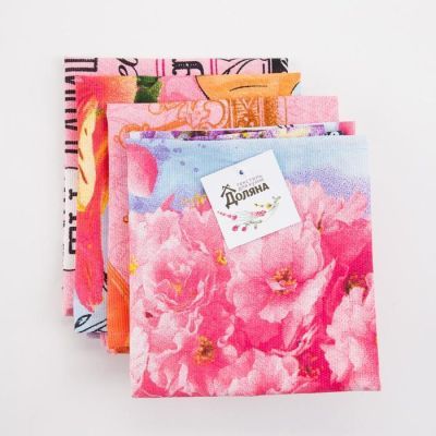 Набор полотенец кух. "Доляна" Любимая мамочка 35х60см-4шт, 100% хл