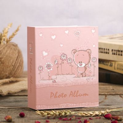 Фотоальбом на 40 фото 10х15 см "Мишка/Коляска" в коробке МИКС 17х14х5 см