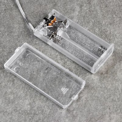 Гирлянда «Нить» 1.6 м с насадками «Шарики со снежинкой», IP20, прозрачная нить, 15 LED, свечение мульти, ААх2