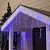 Гирлянда «Бахрома» 3 × 0.6 м, IP44, УМС, белая нить, 160 LED, свечение синее, мерцание белым, 220 В