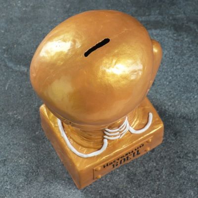 Копилка "Боксерская перчатка" золотая 24см