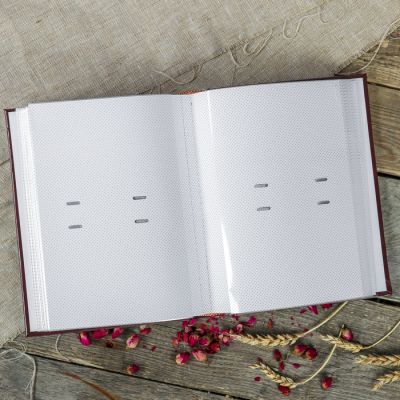 Фотоальбом на 200 фото 10х15 см "Однотонные" книжный п-т МИКС