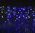Гирлянда уличная "Бахрома" (Ш:2 м, В:0,6 м, нить силикон, сине-белый)