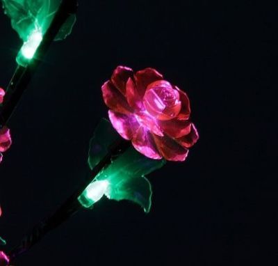 Светодиодная ваза (70х20 см. розовый)