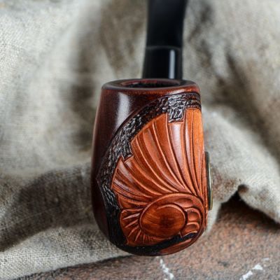 Трубка курительная "Cказка", якорь металлический, груша, 14 см